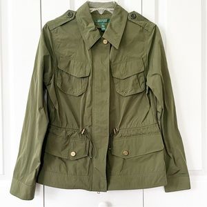 Lauren Ralph Lauren olive green classic utility jacket